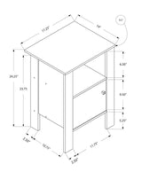 24" Brown Wood Nightstand
