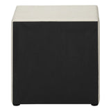 21" Beige Wood Two Drawer Nightstand