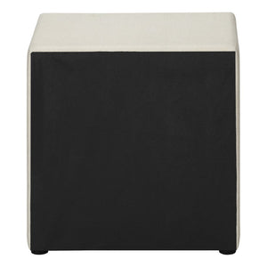 21" Beige Wood Two Drawer Nightstand