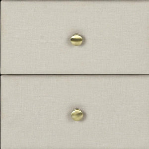 21" Beige Wood Two Drawer Nightstand