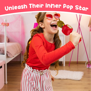 Contixo Karaoke Microphone for Kids - Wireless, Portable, Ages 3-12, Red by Contixo