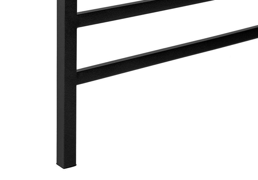 40" Taupe And Black Metal Coffee Table