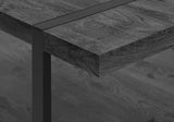 47" Black Coffee Table With Shelf