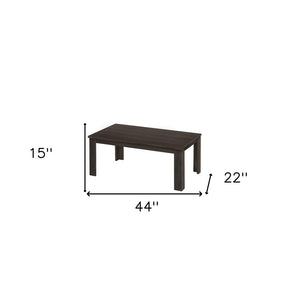 Set of Three 44" Oak Coffee Table