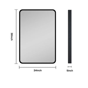 Metal Framed Wall Mount Or Recessed Bathroom Medicine Cabinet With Mirror by Couch.com