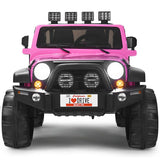 12V 2-Seater Ride on Car Truck with Remote Control and Storage Room-White
