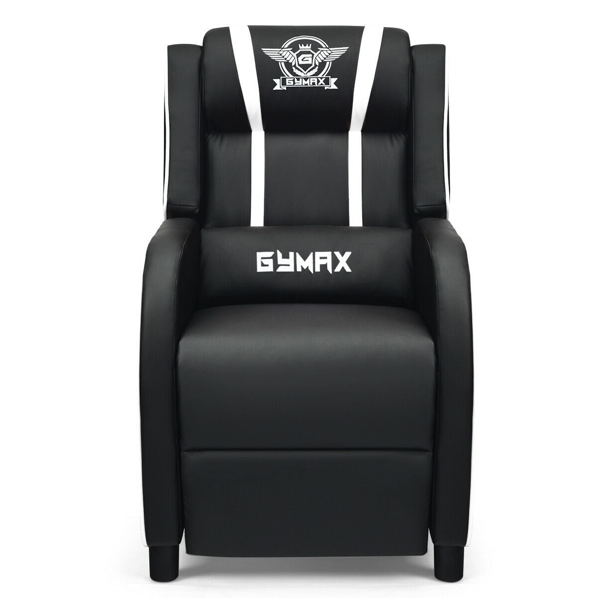 Massage Racing Gaming Single Recliner Chair-Red
