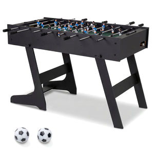48 Inch Folding Full Competition Size Soccer Table-Black