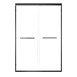 Aluminum Frame Double Double Soft Close Shower Door, Tempered Glass And Dual Stainless Steel Handles by Couch.com