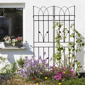 Metal Garden Trellis Rustproof For Climbing Plants Outdoor Flower Support by Couch.com
