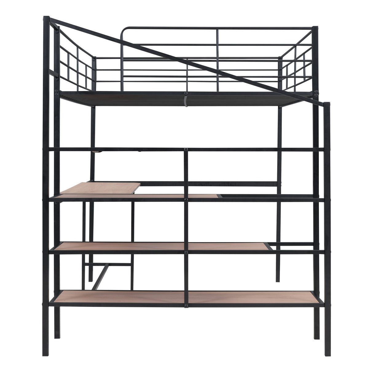 Loft Bed With Desk And Lateral Storage Ladder by Couch.com