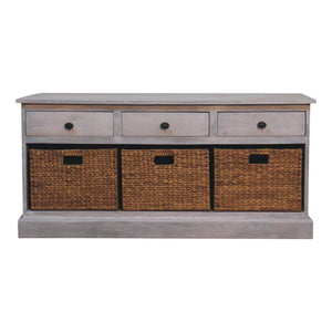 Acid - Basket Storage Cabinet - Gray Ash by Couch.com