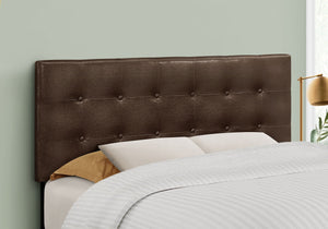 Full Size, Bed Headboard Only, Upholstered, Transitional - Brown by Couch.com