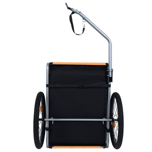 Large Folding Bike Trailer for Dogs – 66LB Capacity All-Terrain Pet Carrier