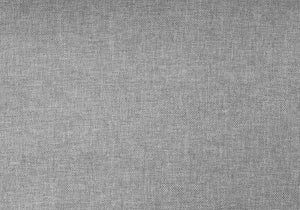 Gray and Black Tufted Linen Queen Bed Frame