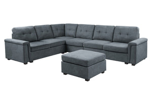 Isla - Fabric Sectional Sofa With Ottoman by Couch.com