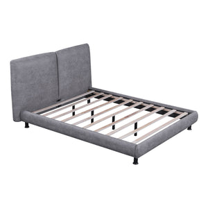 Upholstered Platform Bed With 2 Large Headrests And Thick by Couch.com