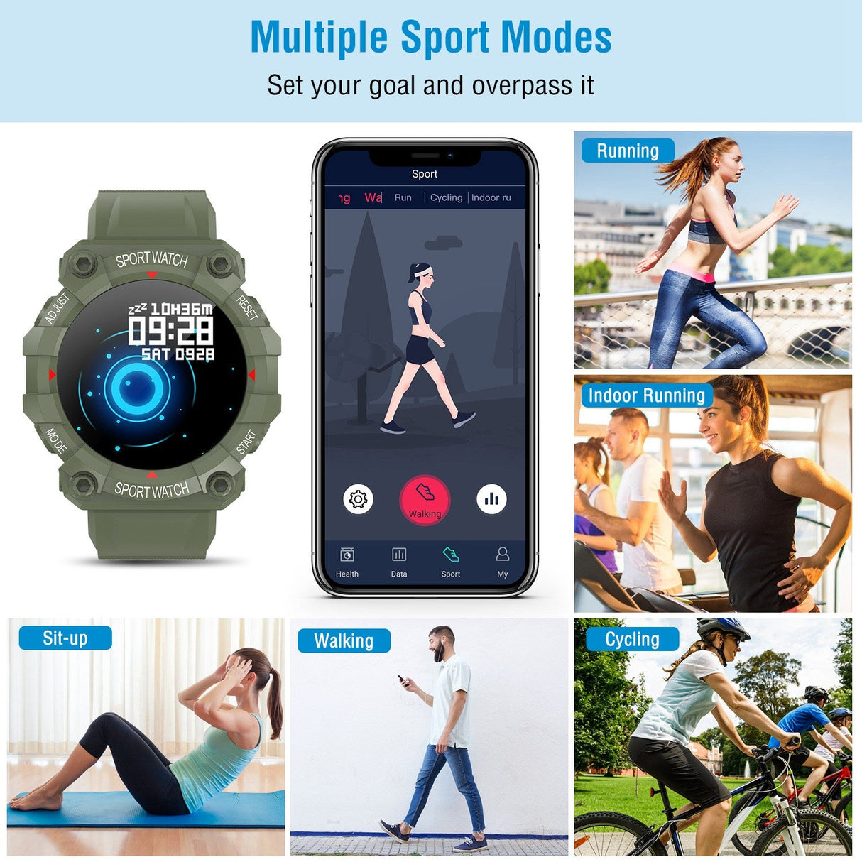1.3in Wireless Fitness Tracker by DirectDeals