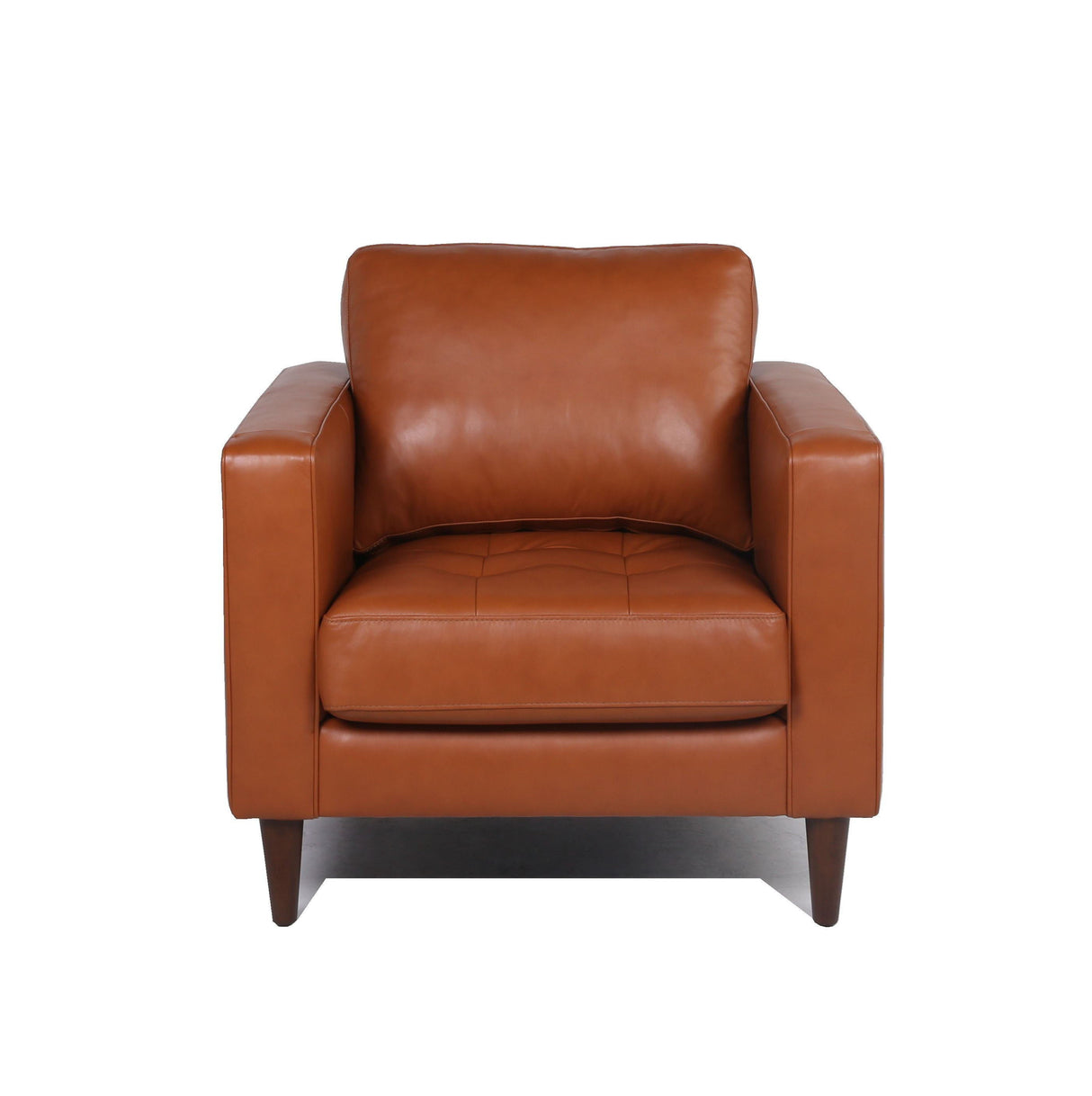 Mid-Century Tufted Leather Chair by Couch.com