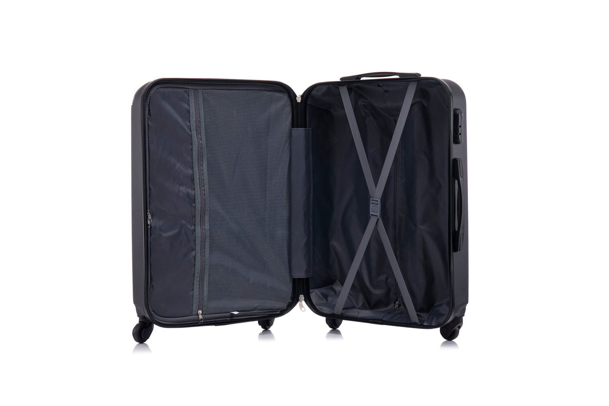 3 Piece Hard Luggage Set With Universal Wheels And Luggage Password Lock, 20 / 24 / 28" by Couch.com