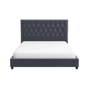 Donald - Mid-Century Modern Upholstered Platform Bed by Couch.com