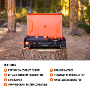Blackstone OTG 12x14" Camping Griddle with Side Burner