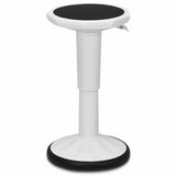 Adjustable Active Learning Stool Sitting Home Office Wobble Chair with Cushion Seat -Black