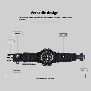 Military Survival  Men Watch With Compass/whistle /scraper/Waterproof 30M Outdoor Men Sports G Style -Shock Watch Relogio Masculino