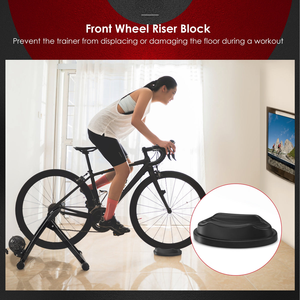 Portable Folding Steel Bicycle Indoor Exercise Training Stand