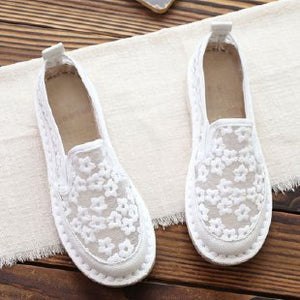 Fashion Lace Women Slippers Summer Beach Flower Sandals Flats Woman Shoes Casual Slide Sandals For Women Flip Flops Sandals Summer Lace-Up Closed Toe Comfortable Slip On Lace Sandals