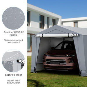 10 x 16/10 x 20 Feet Outdoor Heavy-Duty Carport with 2 Doors-10 x 20 ft by DirectDeals