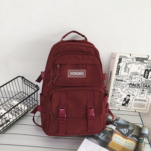 Campus Large Capacity Fashion Men's Backpack Ins New Trendy Small Canvas Mini Backpack For Women And Girls Anti-theft Shoulder Bag And School Bag For Teenager Girls
