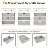 Full Size Wooden Bed Frame with 2 Rolling Storage Drawers-White
