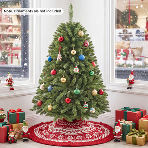4 FT Artificial Christmas Tree with Easy-Setup Hinges