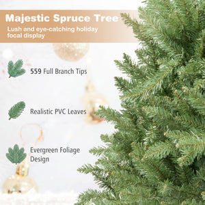 4 FT Artificial Christmas Tree with Easy-Setup Hinges