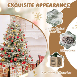 4 FT Pre-lit Artificial Entrance Christmas Tree 100 LED Lights