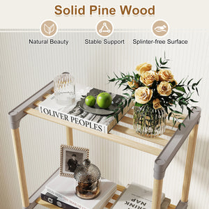 4-Tier Bookshelf with Open Shelves for Home Office and Bathroom-4-Tier