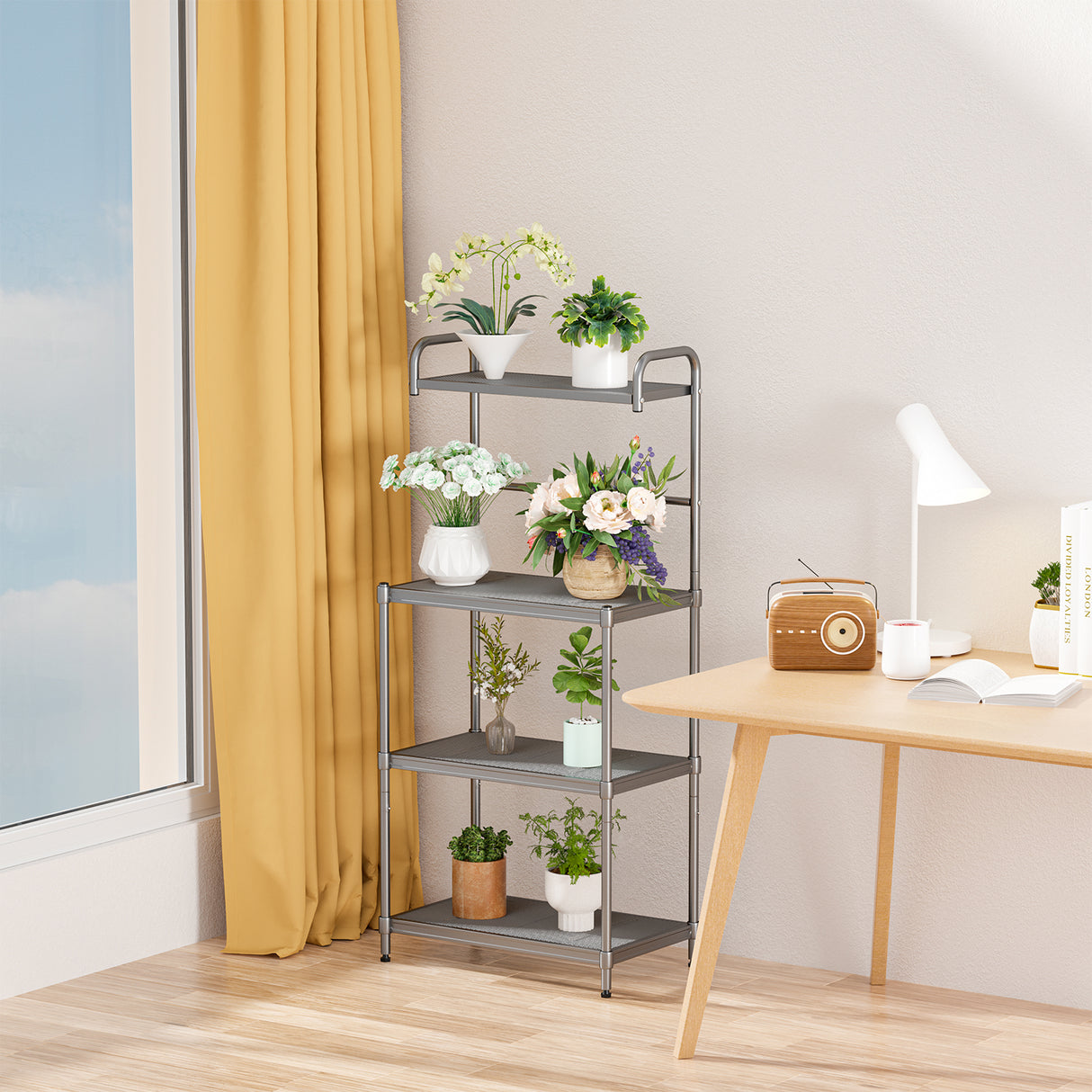 4-Tier Baker ™s Rack Stand Shelves Kitchen Storage Rack Organizer