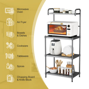 4-Tier Baker ™s Rack Stand Shelves Kitchen Storage Rack Organizer