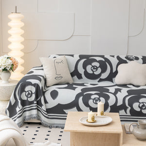 Chenille Sofa Cover Blanket, Couch Cover Blanket Throws for Couches Living Room Furniture Throw Covers