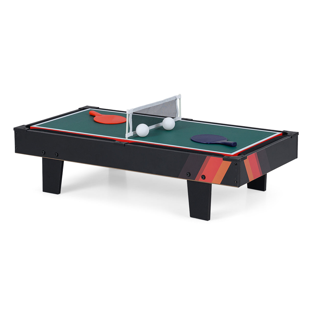 4 in 1 Combo Game Table Set with Billiards-Black