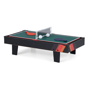4 in 1 Combo Game Table Set with Billiards-Black