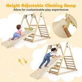 Toddler Ride on Toy with Trailer and Light Music-Beige