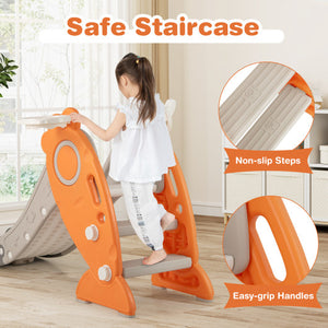 3 Piece Outdoor Chair Set with Breathable Fabric Seat and Armrests-Brown