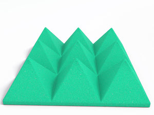 4 Inch Acoustic Foam Pyramid Style Panels - 13 Color Options