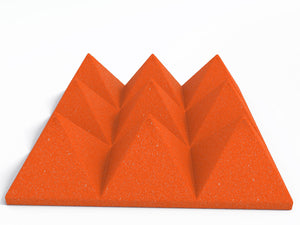 4 Inch Acoustic Foam Pyramid Style Panels - 13 Color Options