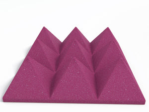 4 Inch Acoustic Foam Pyramid Style Panels - 13 Color Options