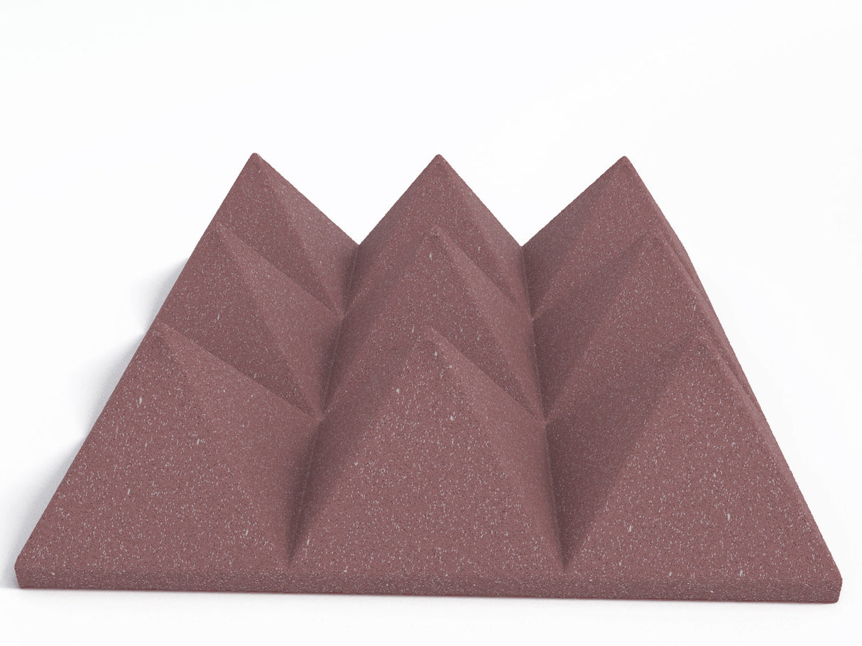 4 Inch Acoustic Foam Pyramid Style Panels - 13 Color Options