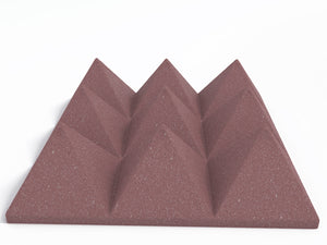 4 Inch Acoustic Foam Pyramid Style Panels - 13 Color Options