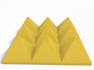 4 Inch Acoustic Foam Pyramid Style Panels - 13 Color Options